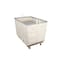 Steele Canvas Basket 18 BU Permanent Truck Natural Canvas w/Grey Vinyl - 4in Casters 9618CNATVGRYW4 - alternate 5